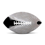 White Angel Wings Print Rugby Ball