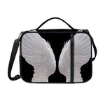 White Angel Wings Print Shoulder Strap Bible Bag