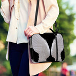 White Angel Wings Print Shoulder Strap Bible Bag