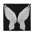 White Angel Wings Print Silk Bandana