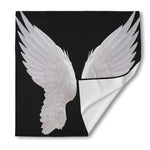 White Angel Wings Print Silk Bandana