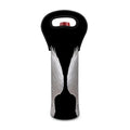 White Angel Wings Print Single Neoprene Wine Tote