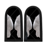 White Angel Wings Print Skillet Handle Cover