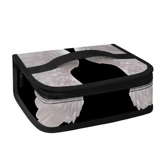 White Angel Wings Print Small Lunch Bag