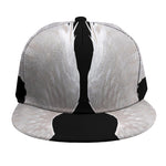 White Angel Wings Print Snapback Cap
