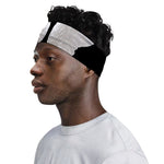 White Angel Wings Print Sports Headband