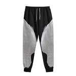 White Angel Wings Print Sweatpants