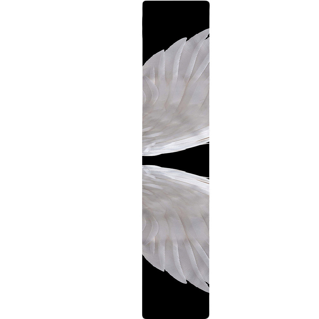 White Angel Wings Print Table Runner
