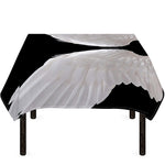White Angel Wings Print Tablecloth