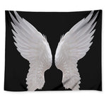 White Angel Wings Print Tapestry