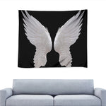 White Angel Wings Print Tapestry