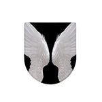 White Angel Wings Print Toilet Lid Cover