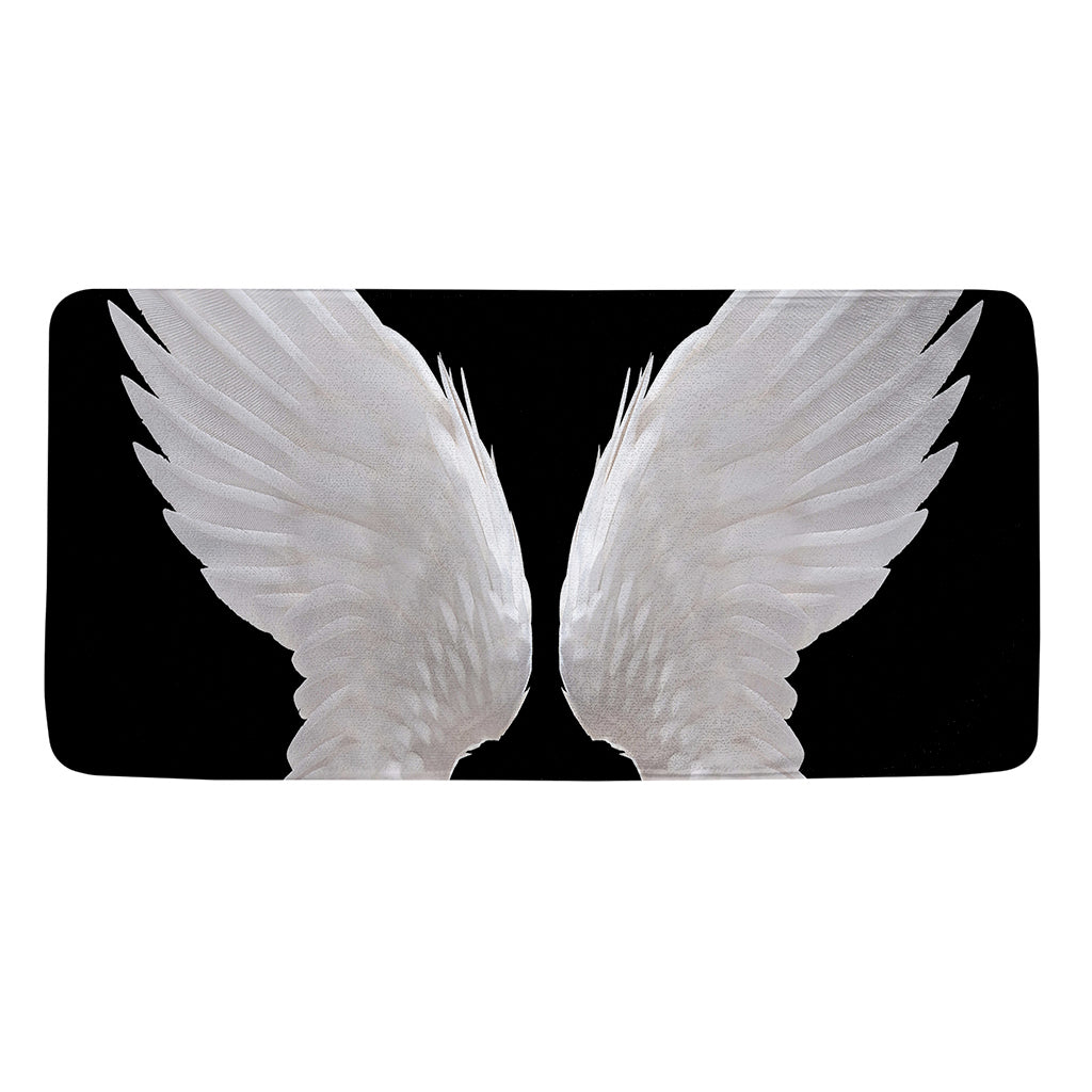 White Angel Wings Print Towel