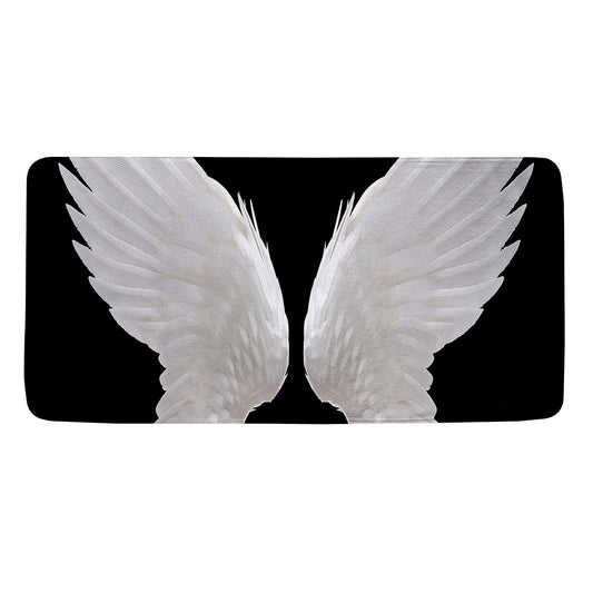 White Angel Wings Print Towel