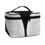 White Angel Wings Print Travel Makeup Bag
