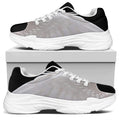 White Angel Wings Print White Chunky Shoes