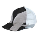 White Angel Wings Print White Mesh Trucker Cap