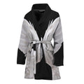 White Angel Wings Print Women's Bathrobe