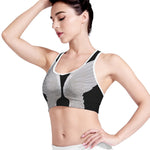 White Angel Wings Print Women's Sports Bra