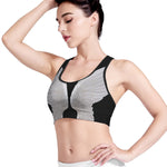 White Angel Wings Print Women's Sports Bra