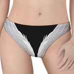 White Angel Wings Print Women's Thong