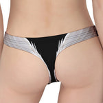 White Angel Wings Print Women's Thong