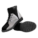 White Angel Wings Print Work Boots