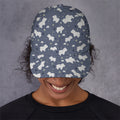White Baby Polar Bear Pattern Print Baseball Cap