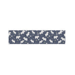 White Baby Polar Bear Pattern Print Bed Runner