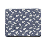 White Baby Polar Bear Pattern Print Bifold Wallet