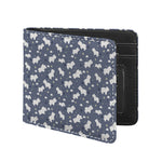 White Baby Polar Bear Pattern Print Bifold Wallet