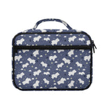White Baby Polar Bear Pattern Print Briefcase Bible Bag