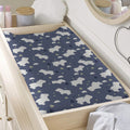 White Baby Polar Bear Pattern Print Changing Pad Cover