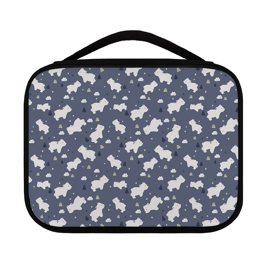 White Baby Polar Bear Pattern Print Classic Bible Case