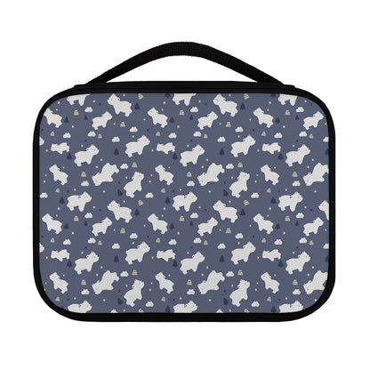 White Baby Polar Bear Pattern Print Classic Bible Case