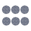 White Baby Polar Bear Pattern Print Coaster Set