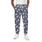 White Baby Polar Bear Pattern Print Cotton Pants
