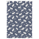White Baby Polar Bear Pattern Print Curtain