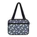 White Baby Polar Bear Pattern Print Double Strap Bible Bag