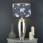 White Baby Polar Bear Pattern Print Drum Lamp Shade