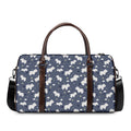 White Baby Polar Bear Pattern Print Duffel Bag