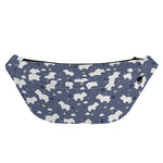 White Baby Polar Bear Pattern Print Fanny Pack
