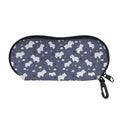 White Baby Polar Bear Pattern Print Glasses Case