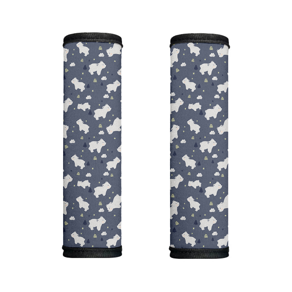 White Baby Polar Bear Pattern Print Handle Covers