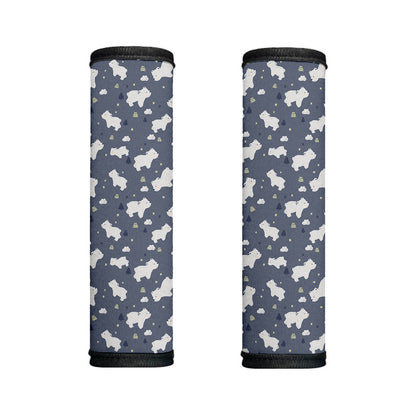 White Baby Polar Bear Pattern Print Handle Covers