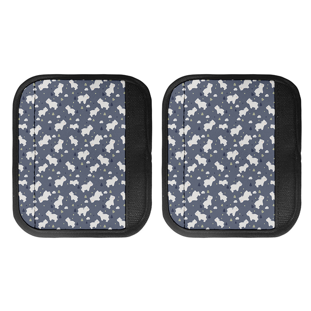 White Baby Polar Bear Pattern Print Handle Covers