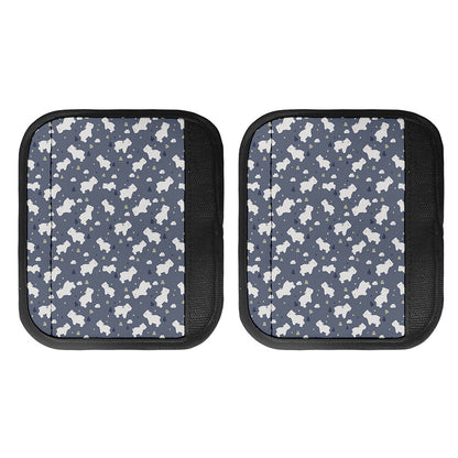 White Baby Polar Bear Pattern Print Handle Covers