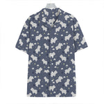 White Baby Polar Bear Pattern Print Hawaiian Shirt