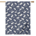 White Baby Polar Bear Pattern Print House Flag