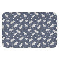 White Baby Polar Bear Pattern Print Indoor Door Mat